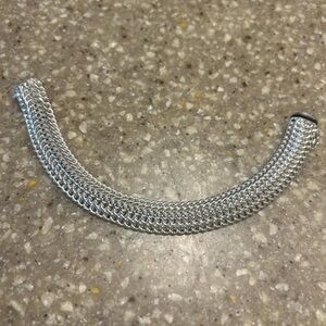 Chic Silver Mesh Bracelet